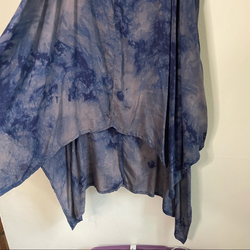 OOAK high low tie dye gypsy people slip free dress - Picture 4 of 5